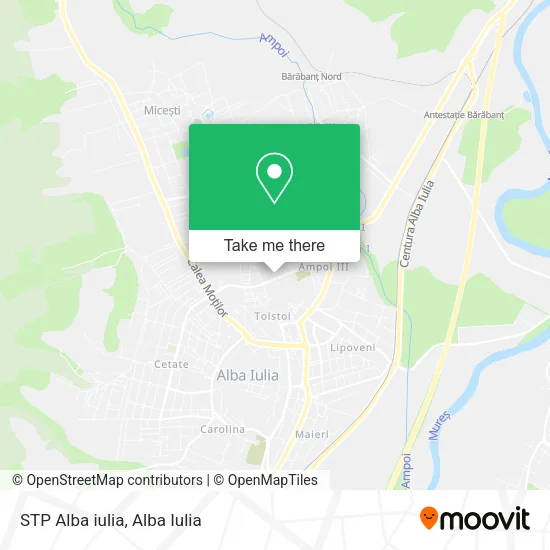 STP Alba iulia map