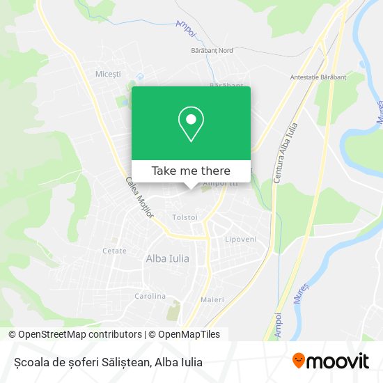 Școala de șoferi Săliștean map