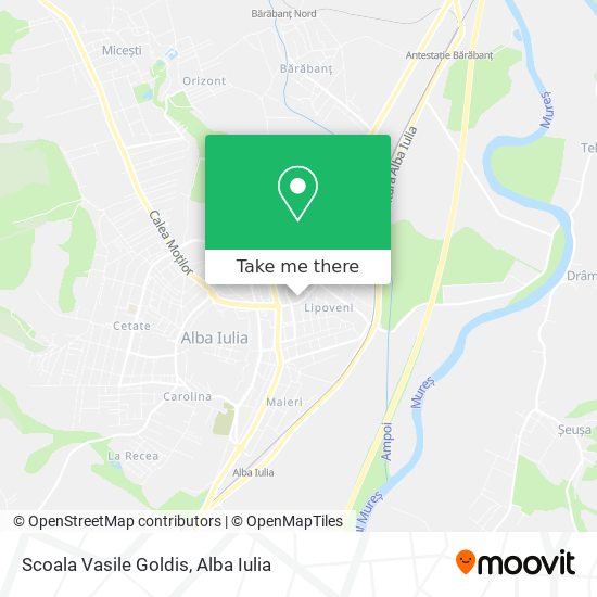 Scoala Vasile Goldis map