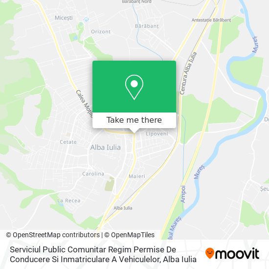 Serviciul Public Comunitar Regim Permise De Conducere Si Inmatriculare A Vehiculelor map