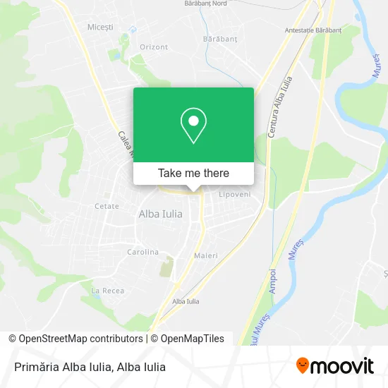 Primăria Alba Iulia map