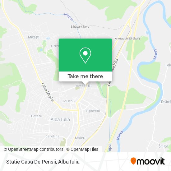 Statie Casa De Pensii map