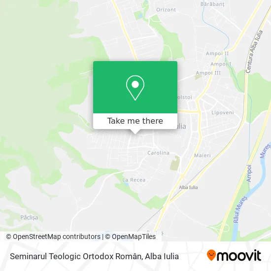 Seminarul Teologic Ortodox Român map