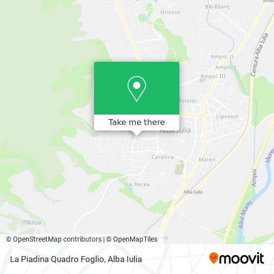 La Piadina Quadro Foglio map