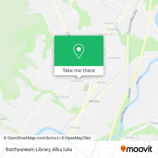 Batthyaneum Library map