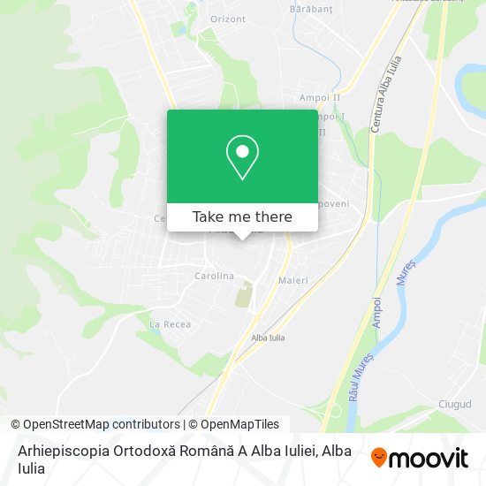 Arhiepiscopia Ortodoxă Română A Alba Iuliei map