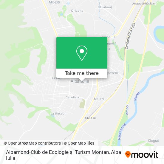 Albamond-Club de Ecologie și Turism Montan map