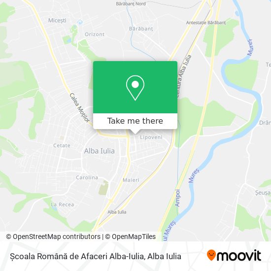Școala Română de Afaceri Alba-Iulia map
