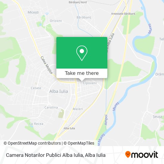 Camera Notarilor Publici Alba Iulia map