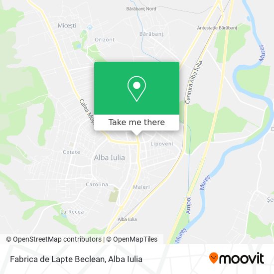 Fabrica de Lapte Beclean map