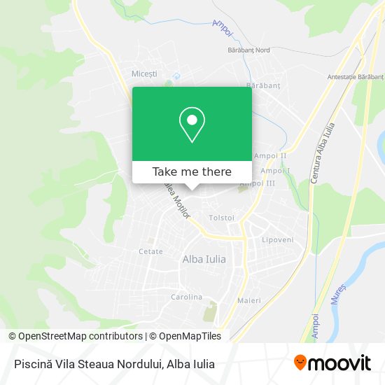 Piscină Vila Steaua Nordului map