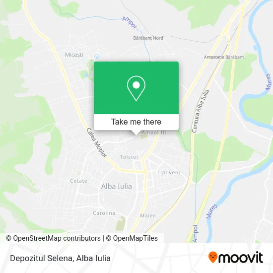 Depozitul Selena map