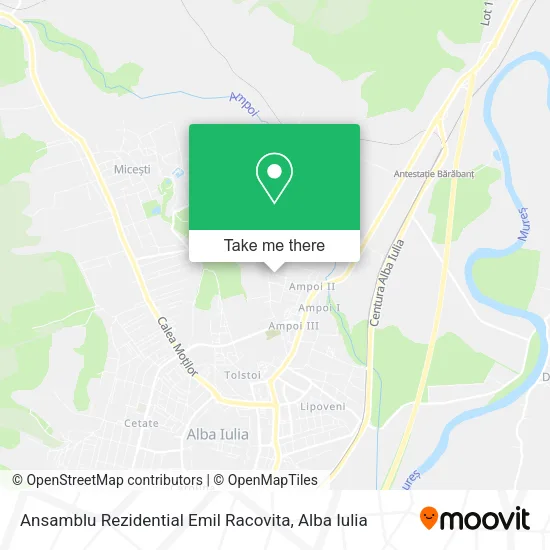 Ansamblu Rezidential Emil Racovita map