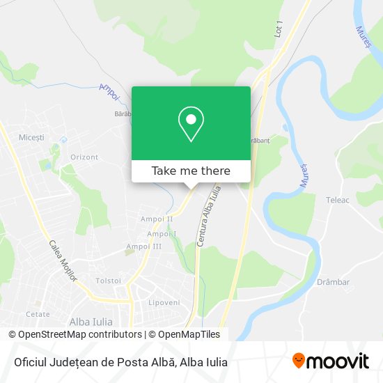 Oficiul Județean de Posta Albă map