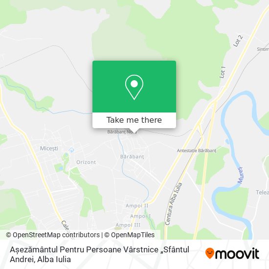 Așezământul Pentru Persoane Vârstnice „Sfântul Andrei map