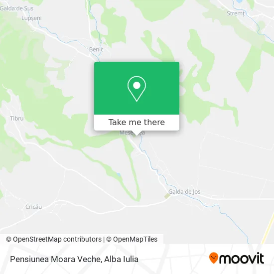 Pensiunea Moara Veche map