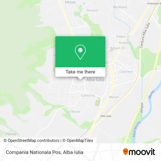 Compania Nationala Pos map