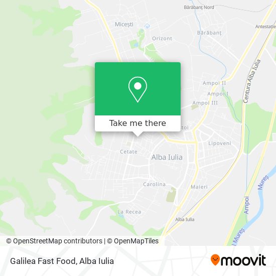 Galilea Fast Food map