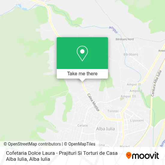Cofetaria Dolce Laura - Prajituri Si Torturi de Casa Alba Iulia map