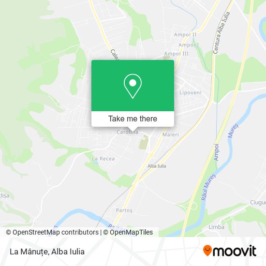 La Mânuțe map