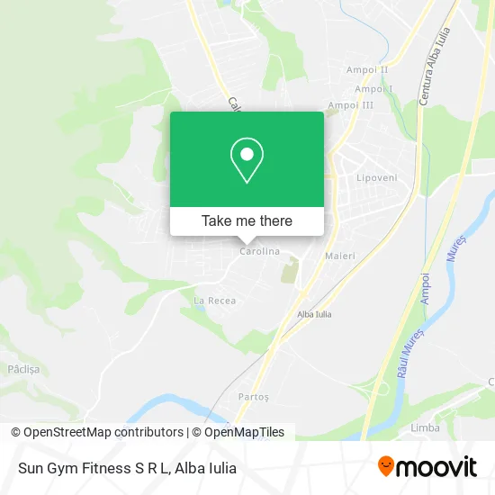 Sun Gym Fitness S R L map