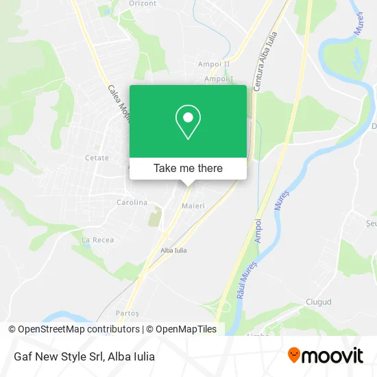 Gaf New Style Srl map