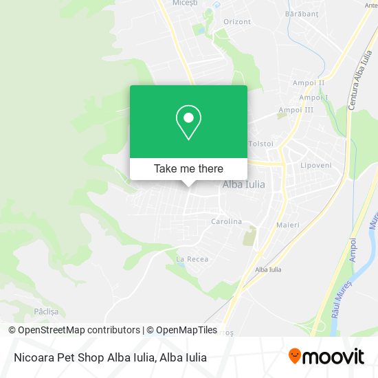 Nicoara Pet Shop Alba Iulia map