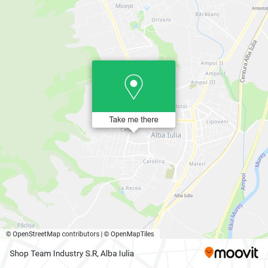 Shop Team Industry S.R map