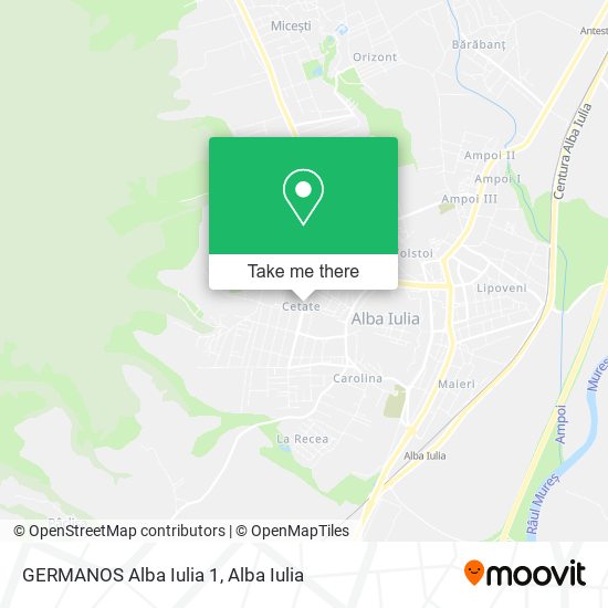 GERMANOS Alba Iulia 1 map