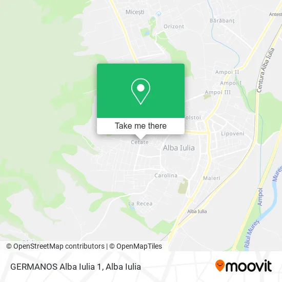 GERMANOS Alba Iulia 1 map