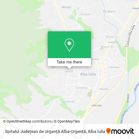 Spitalul Județean de Urgență Alba-Urgență map