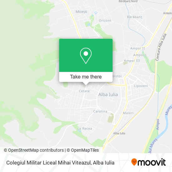 Colegiul Militar Liceal Mihai Viteazul map