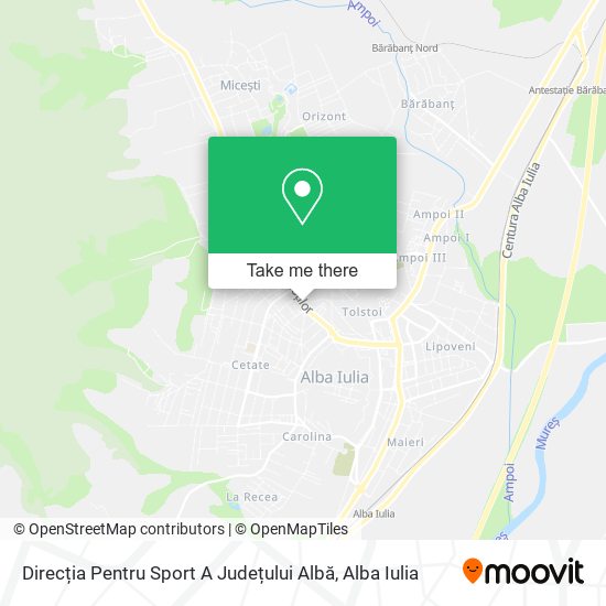 Direcția Pentru Sport A Județului Albă map
