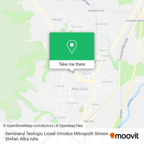 Seminarul Teologic Liceal Ortodox Mitropolit Simion Ștefan map