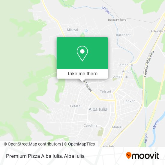 Premium Pizza Alba Iulia map