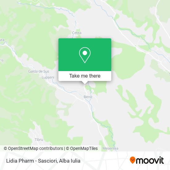 Lidia Pharm - Sasciori map