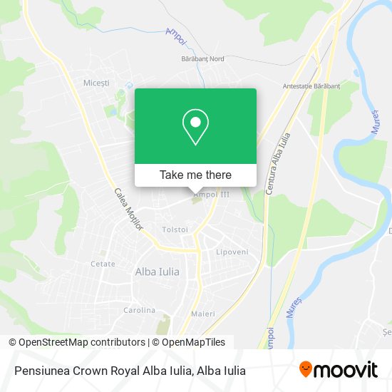 Pensiunea Crown Royal Alba Iulia map