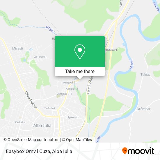 Easybox Omv i Cuza map