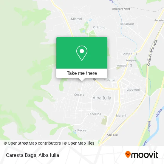 Caresta Bags map