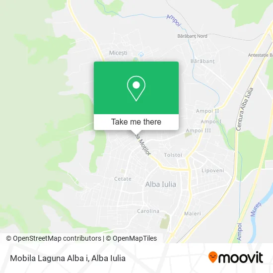Mobila Laguna Alba i map