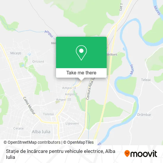 Stație de încărcare pentru vehicule electrice map