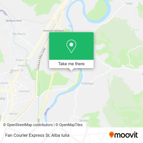 Fan Courier Express Sr map