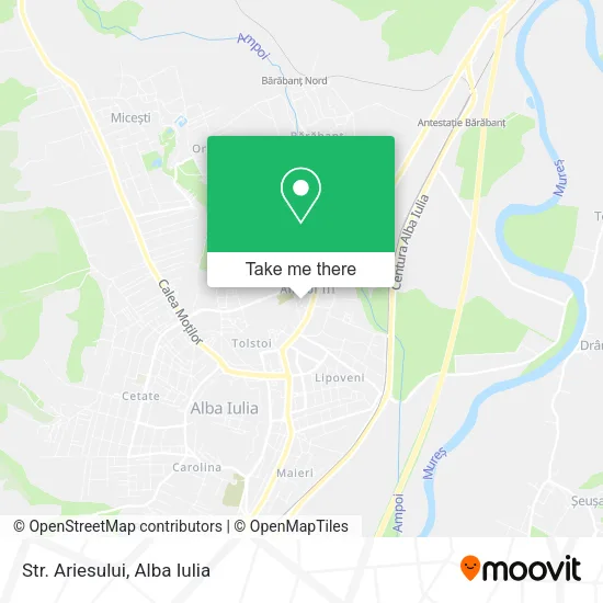 Str. Ariesului map