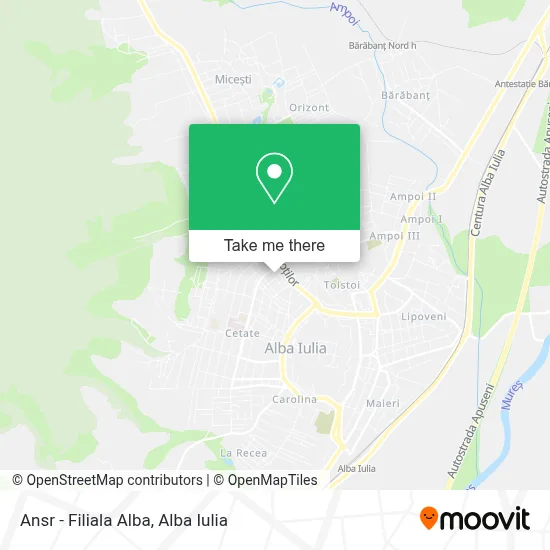 Ansr - Filiala Alba map