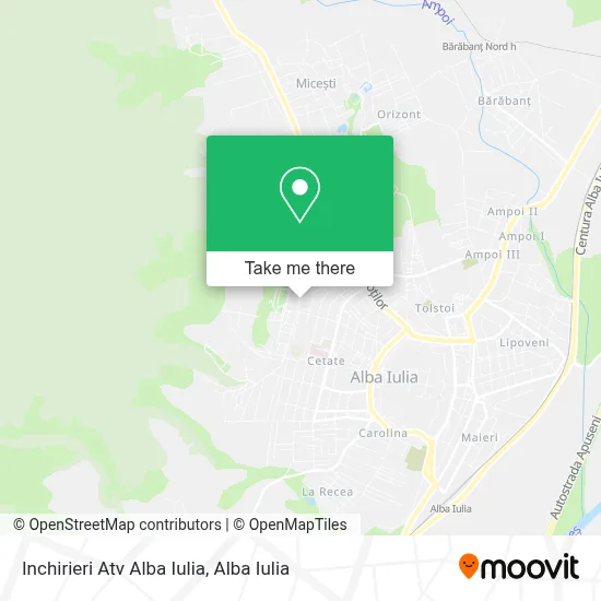 Inchirieri Atv Alba Iulia map