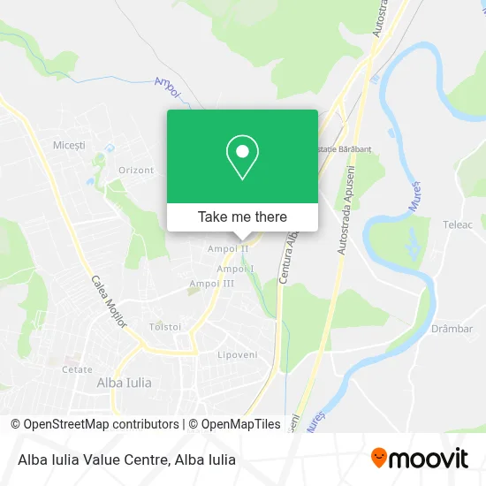 Alba Iulia Value Centre map
