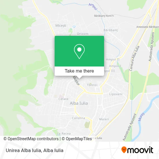 Unirea Alba Iulia map
