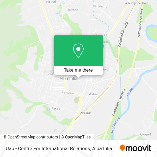 Uab - Centre For International Relations map
