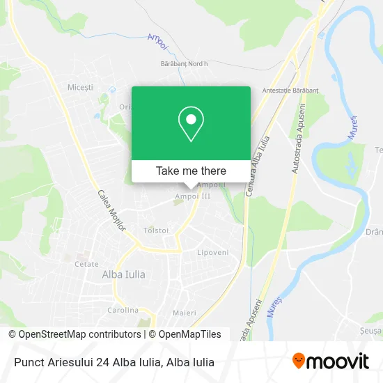 Punct Ariesului 24 Alba Iulia map