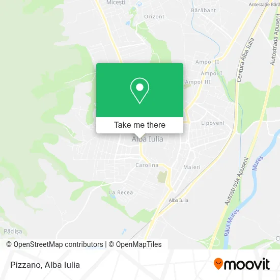 Pizzano map